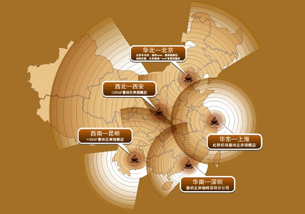 咖啡加盟,塞納左岸咖啡,連鎖行業(yè)